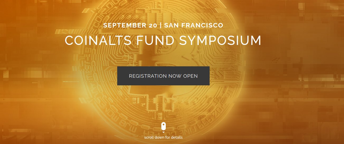 CoinAlts Fund Symposium San Francsico (Titelbild)