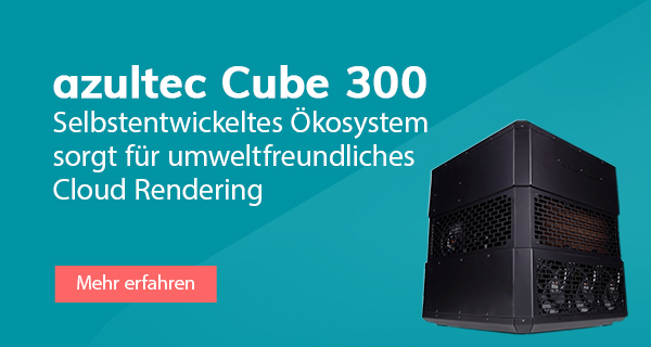azultec Cube 300: Einzigartige, wassergekühlte Render-Workstation mit Rekuperation