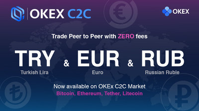 OKEx dehnt seinen Fiat-to-Token-Handel auf europäischen Märkten mit Euro, Lira und Rubel aus