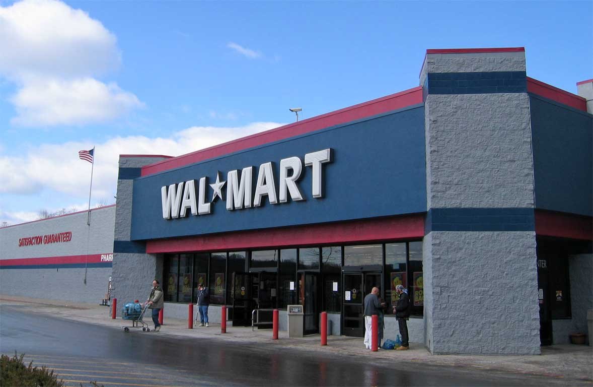 Eingangsbereich eines Walmarts in den USA