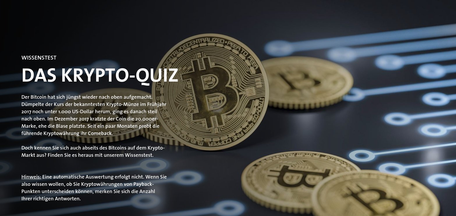 ARD lanciert Bitcoin-Quiz