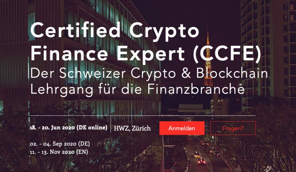 Certified Crypto Finance Expert (CCFE) Der Schweizer Crypto & Blockchain Lehrgang für die Finanzbranche