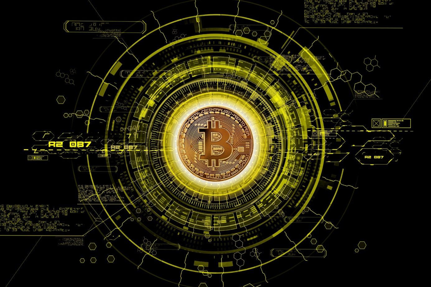 Illustration des Bitcoin-Symbols