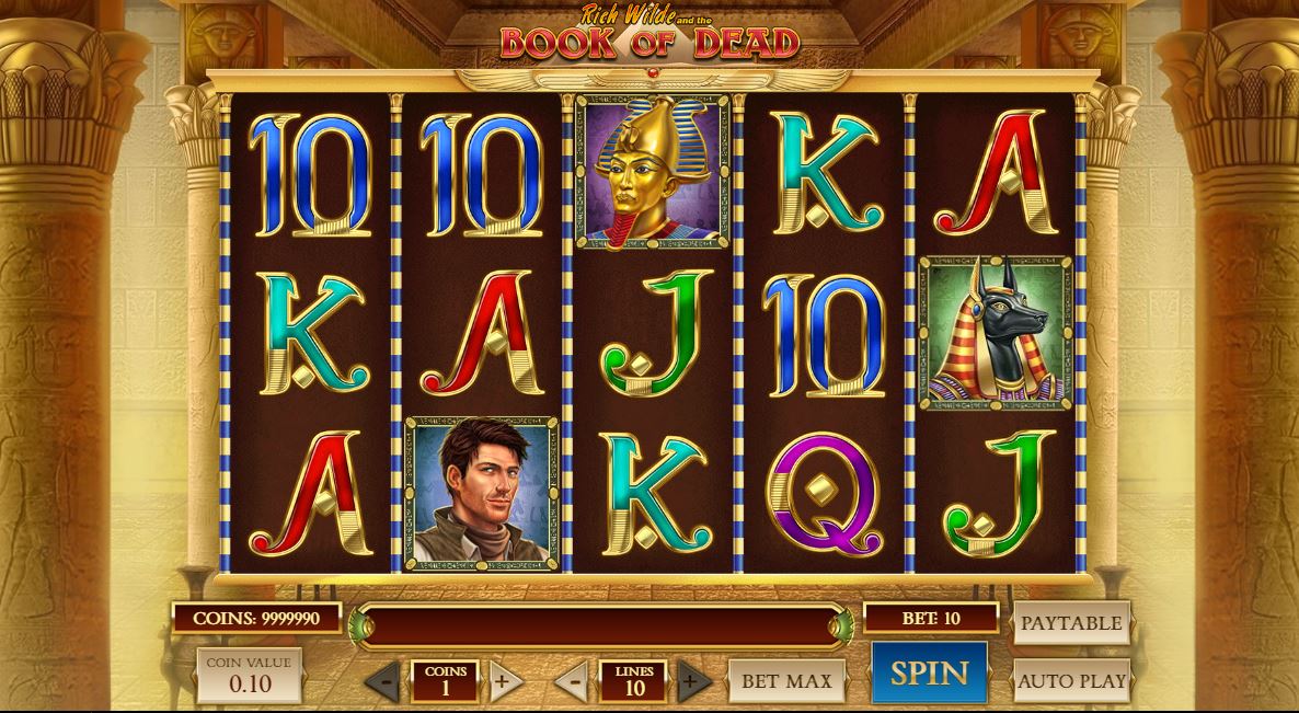 Book of Dead von Play'n GO gehört zu den beliebtesten Online Slots in Bitcoin Casinos.