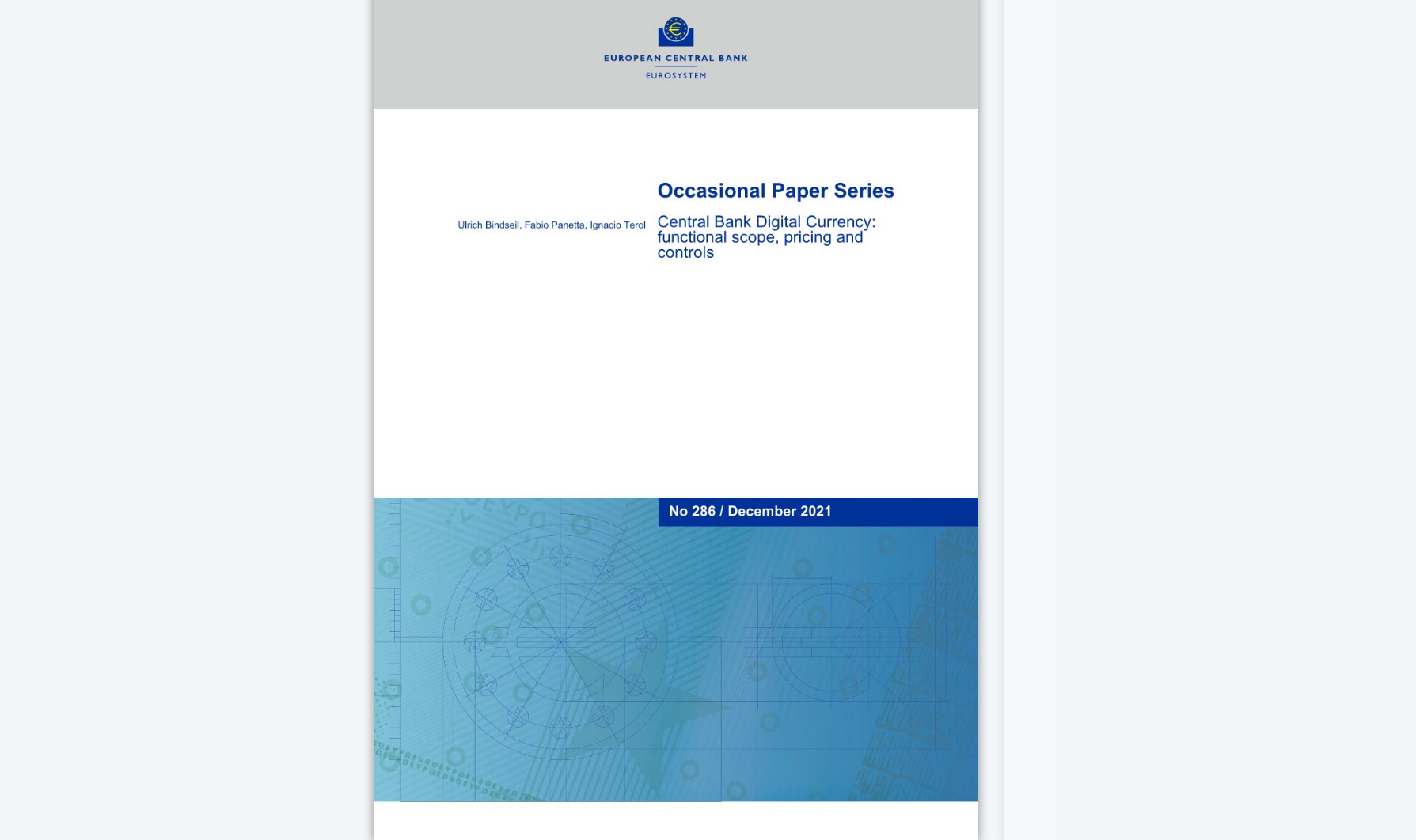 The European Central Bank (ECB) has today published a paper on ‘Central Bank Digital Currencies'.