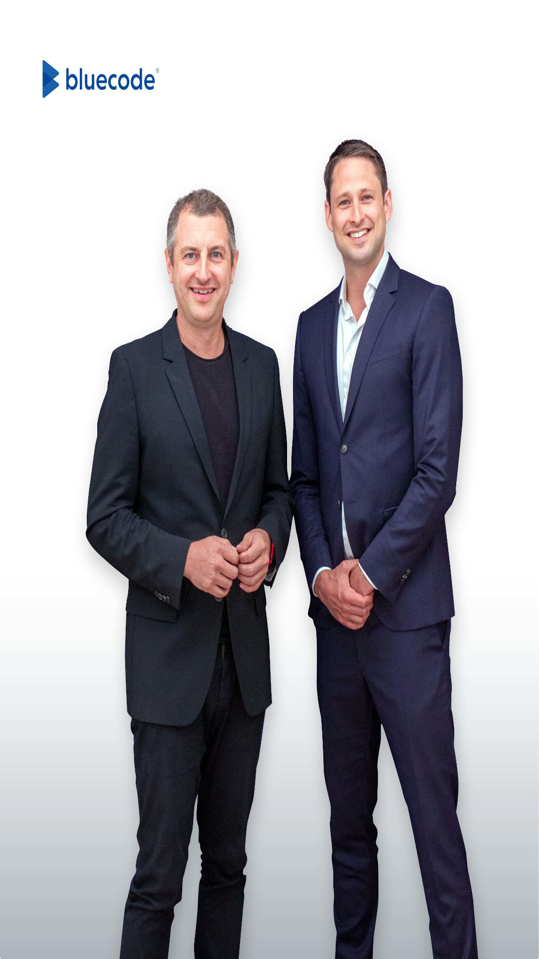 Bluecode Executive Chairman Christian Pirkner (li.) und Chief Executive Officer Anton Stadelmann. © Blue Code International AG