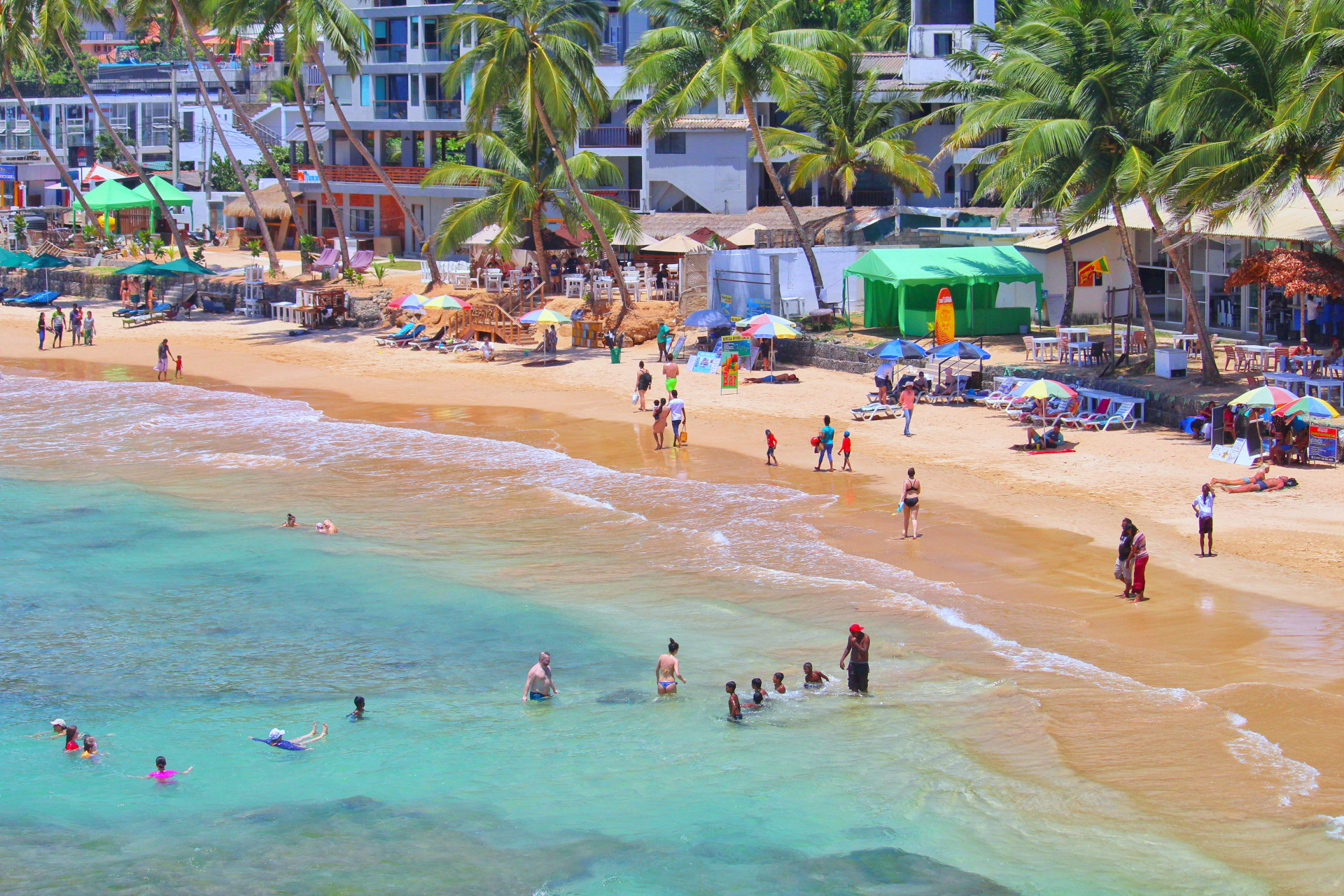 Mirissa Beach in Sri Lanka, als der Tourismus noch florierte.