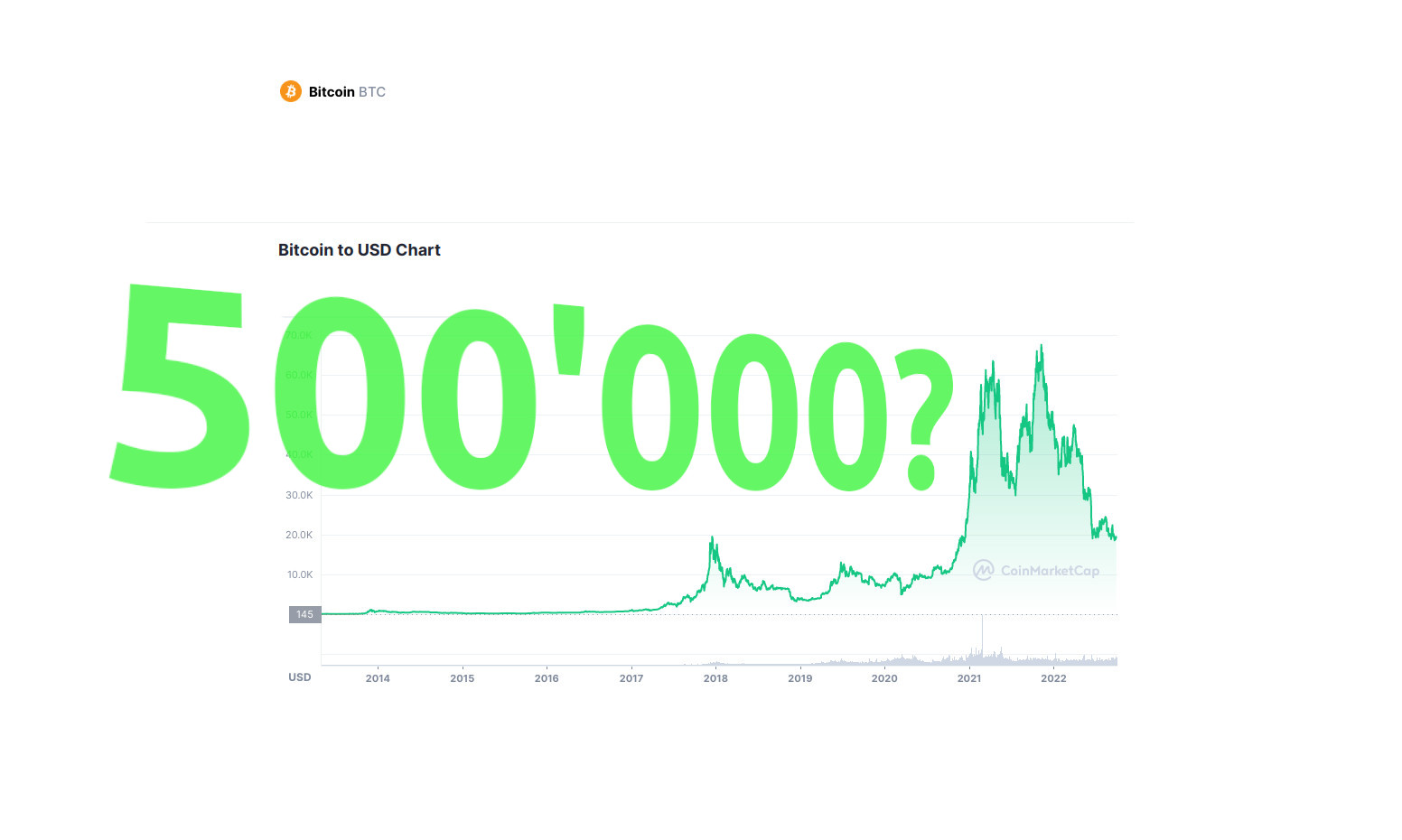 Bitcoin-Preis bald auf 500'000 US-Dollar?